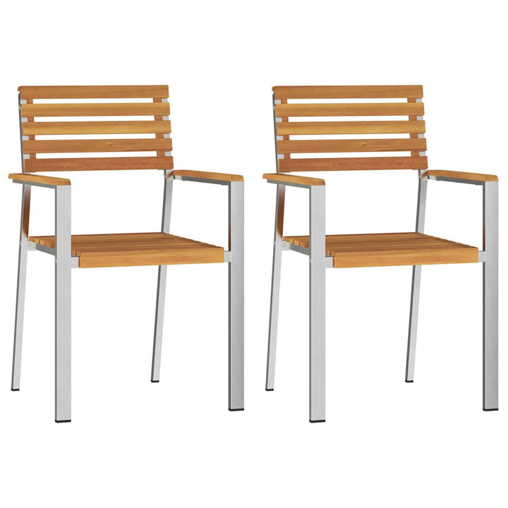 Have Stol 2 pcs Brun 56 x 54.5 x 87cm Massivt akacietræ