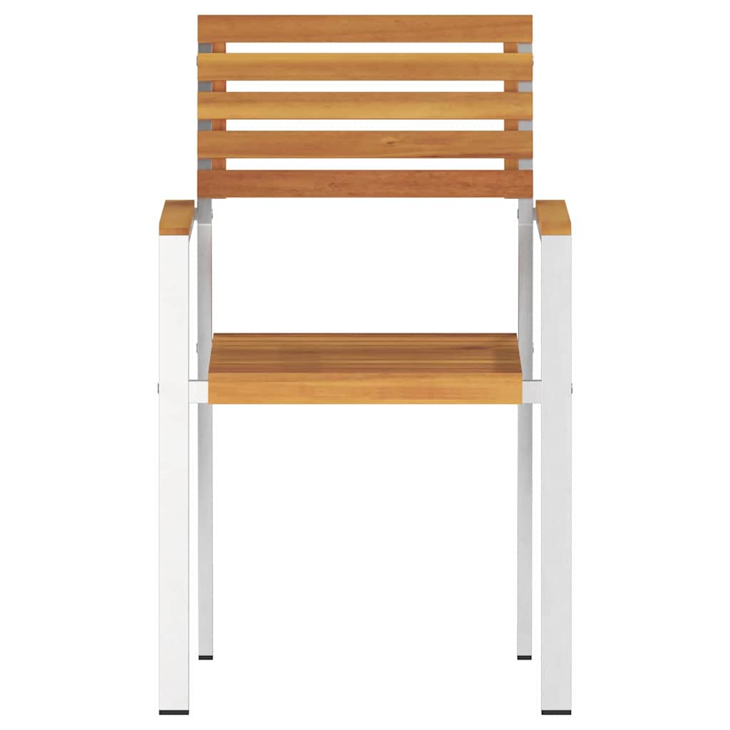 Have Stol 2 pcs Brun 56 x 54.5 x 87cm Massivt akacietræ