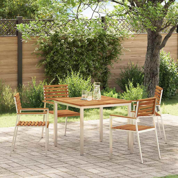 Have Stol 4 pcs Brun 56 x 54.5 x 87cm Massivt akacietræ