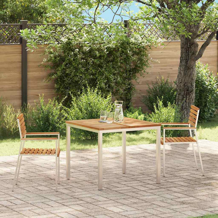 Have Stol 2 pcs Brun 56 x 54.5 x 87cm Massivt teaktræ