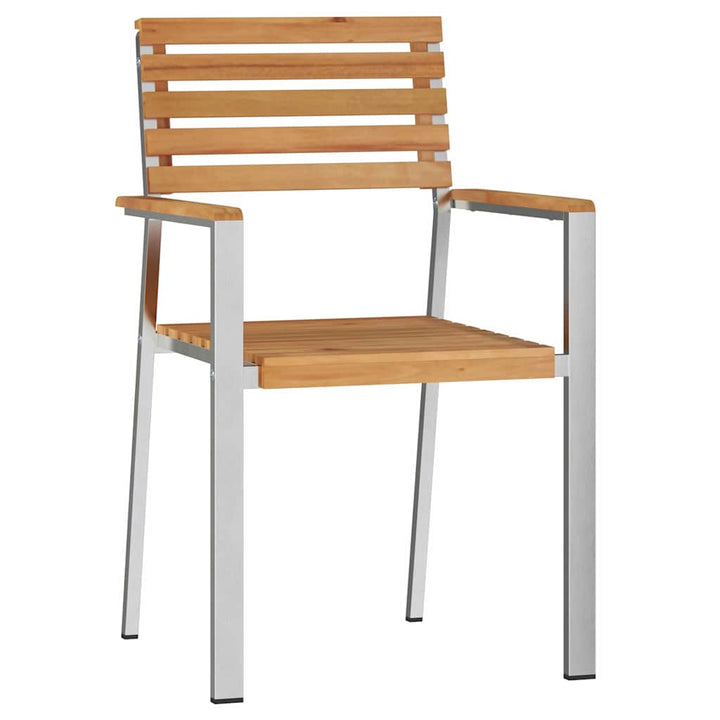 Have Stol 2 pcs Brun 56 x 54.5 x 87cm Massivt teaktræ