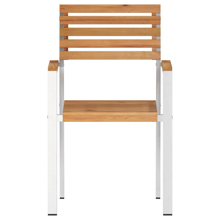 Have Stol 2 pcs Brun 56 x 54.5 x 87cm Massivt teaktræ