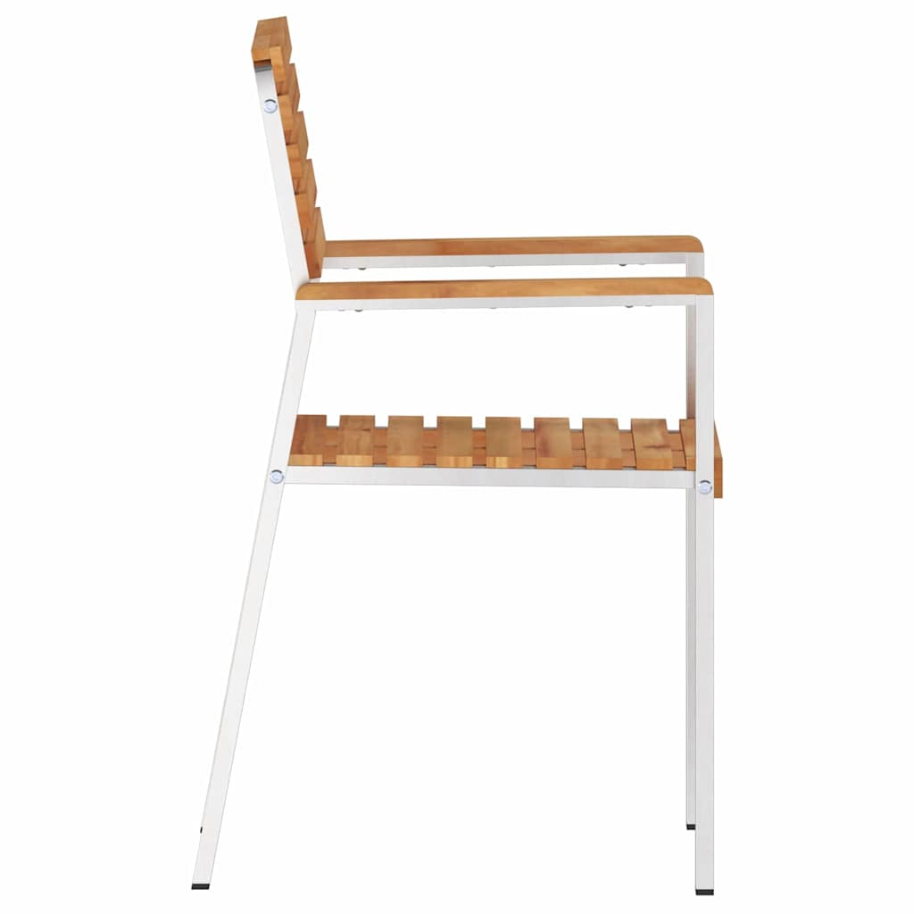 Have Stol 2 pcs Brun 56 x 54.5 x 87cm Massivt teaktræ