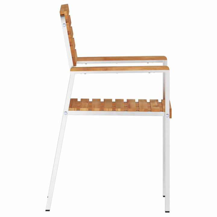 Have Stol 2 pcs Brun 56 x 54.5 x 87cm Massivt teaktræ