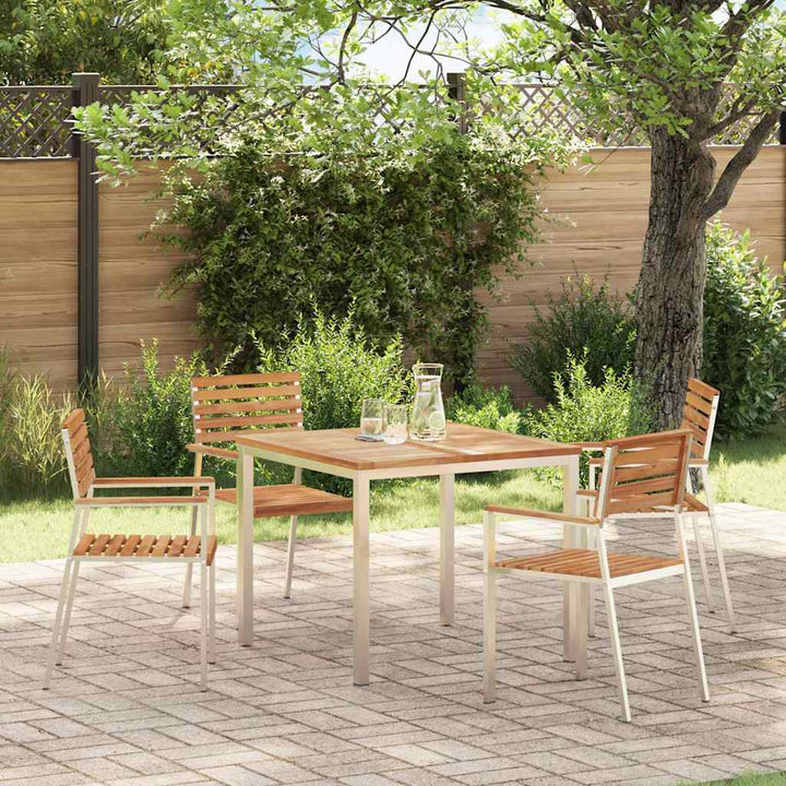 Have Stol 4 pcs Brun 56 x 54.5 x 87cm Massivt teaktræ