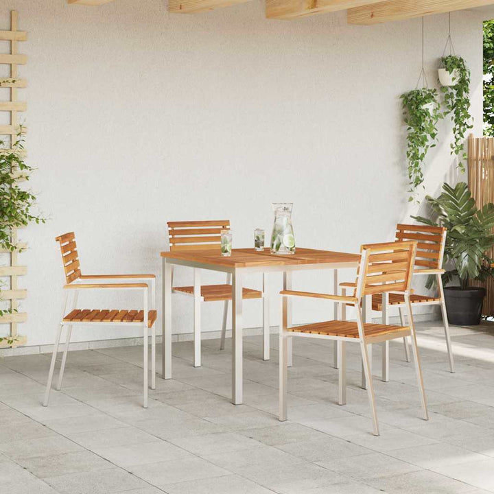 Have Stol 4 pcs Brun 56 x 54.5 x 87cm Massivt teaktræ