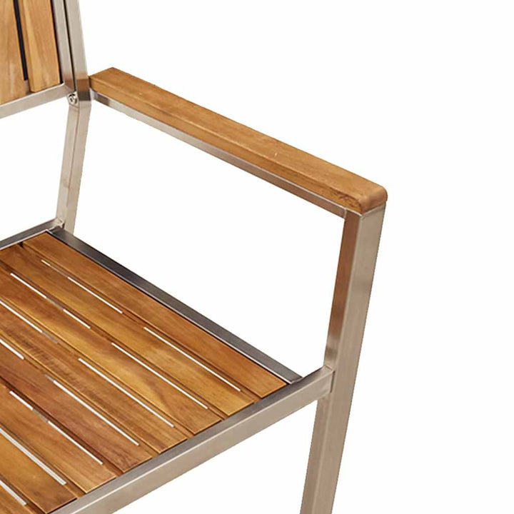 Have Stol 2 pcs Brun 56 x 54.5 x 87cm Massivt akacietræ