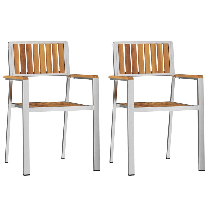 Have Stol 2 pcs Brun 56 x 54.5 x 87cm Massivt akacietræ