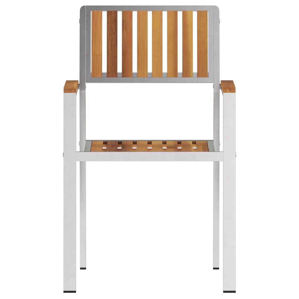 Have Stol 2 pcs Brun 56 x 54.5 x 87cm Massivt akacietræ