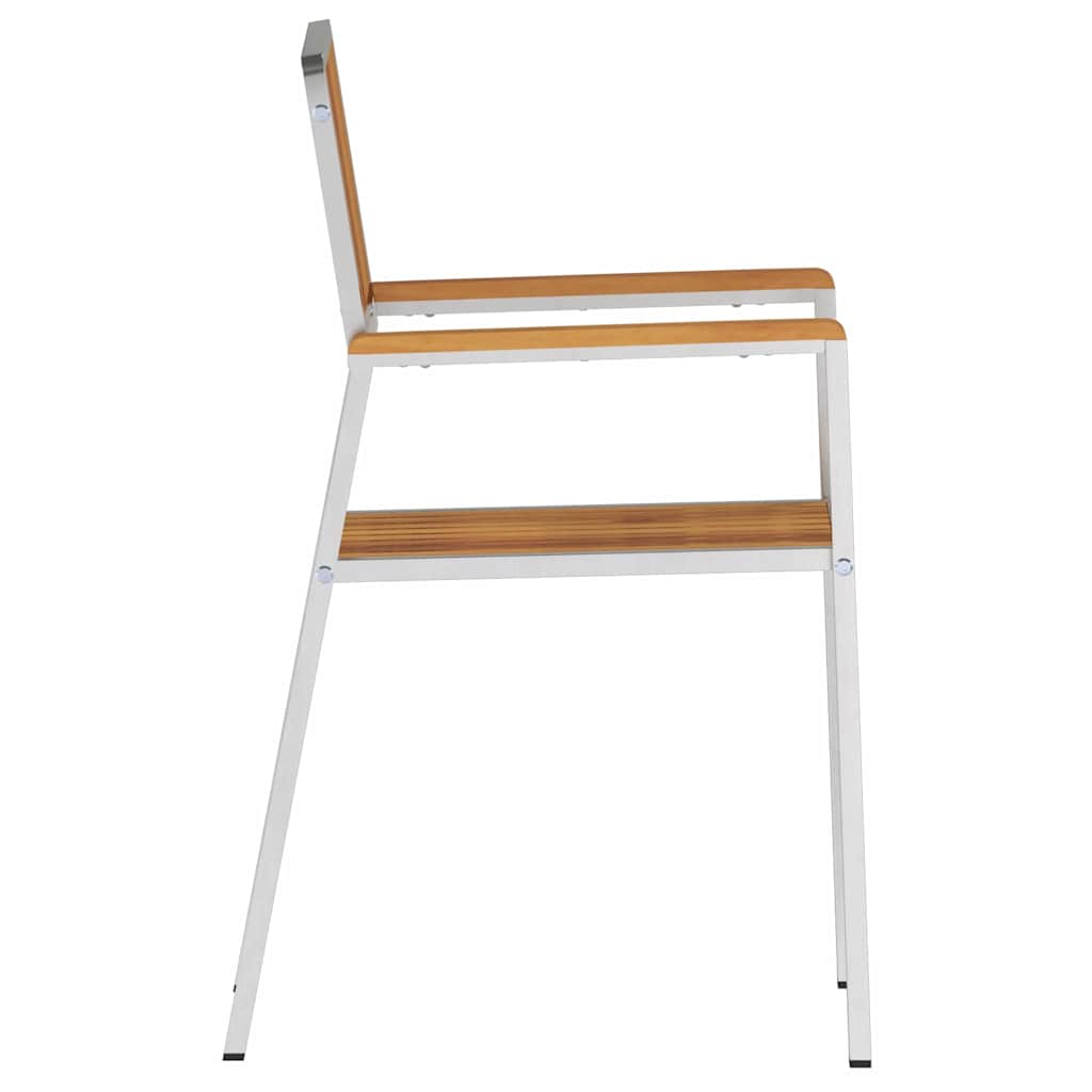 Have Stol 2 pcs Brun 56 x 54.5 x 87cm Massivt akacietræ