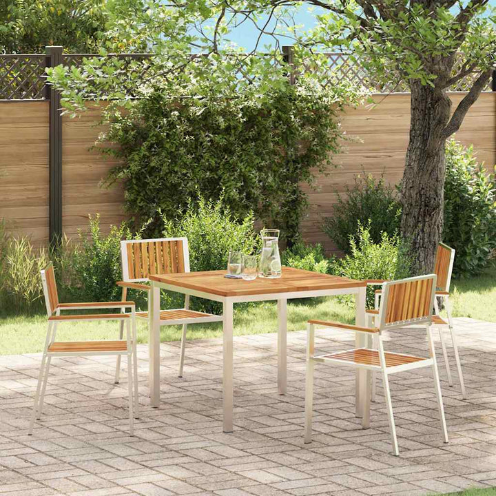 Have Stol 4 pcs Brun 56 x 54.5 x 87cm Massivt akacietræ