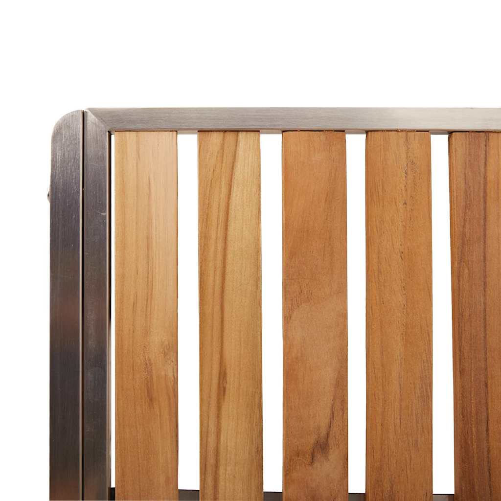 Have Stol 2 pcs Brun 56 x 54.5 x 87cm Massivt teaktræ