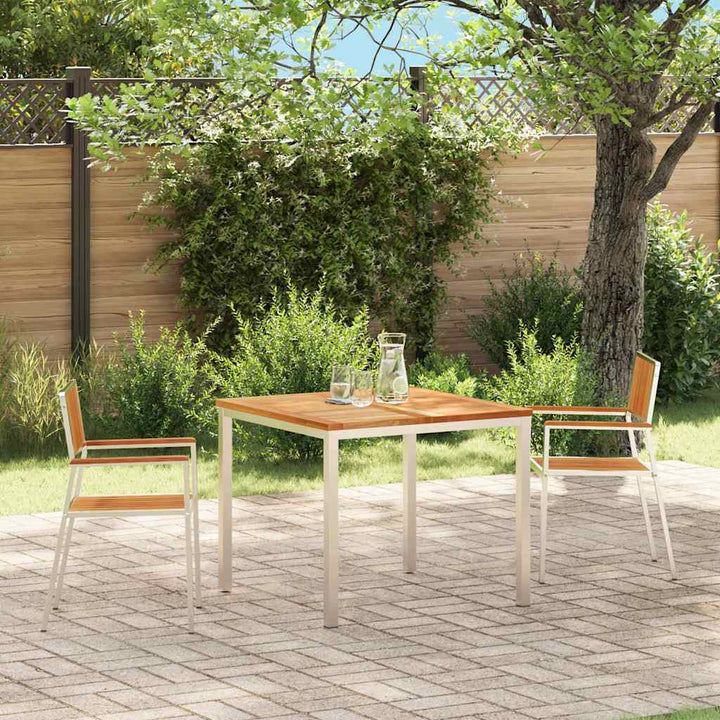 Have Stol 2 pcs Brun 56 x 54.5 x 87cm Massivt teaktræ