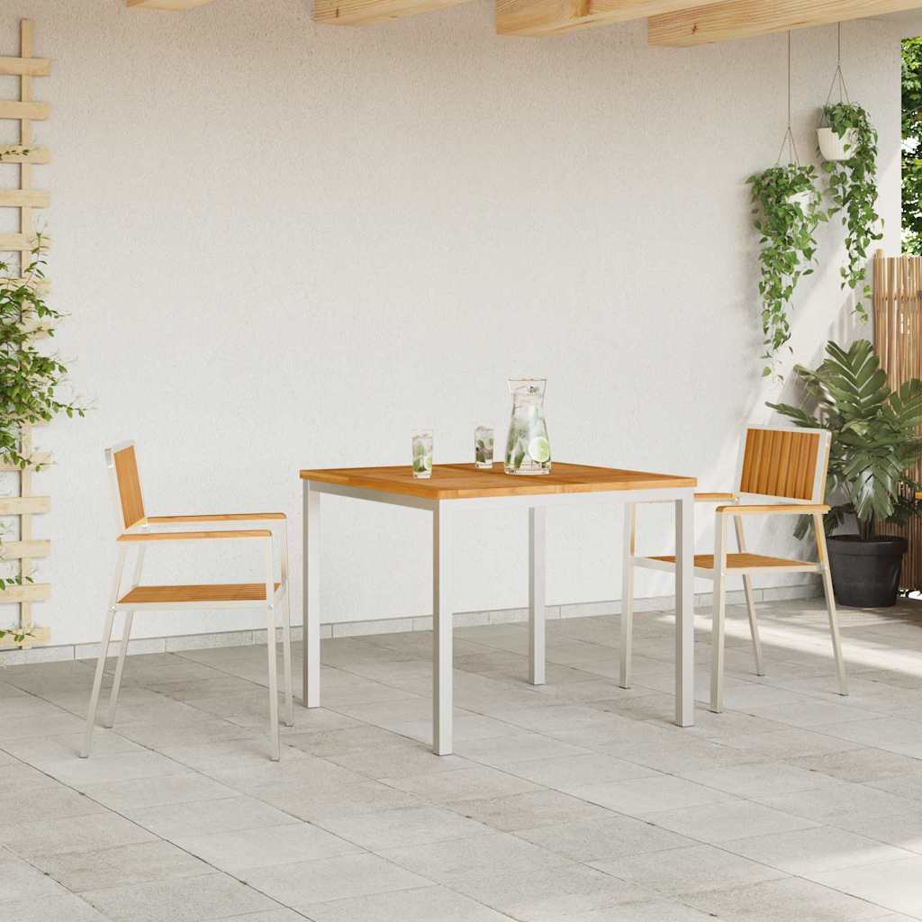 Have Stol 2 pcs Brun 56 x 54.5 x 87cm Massivt teaktræ
