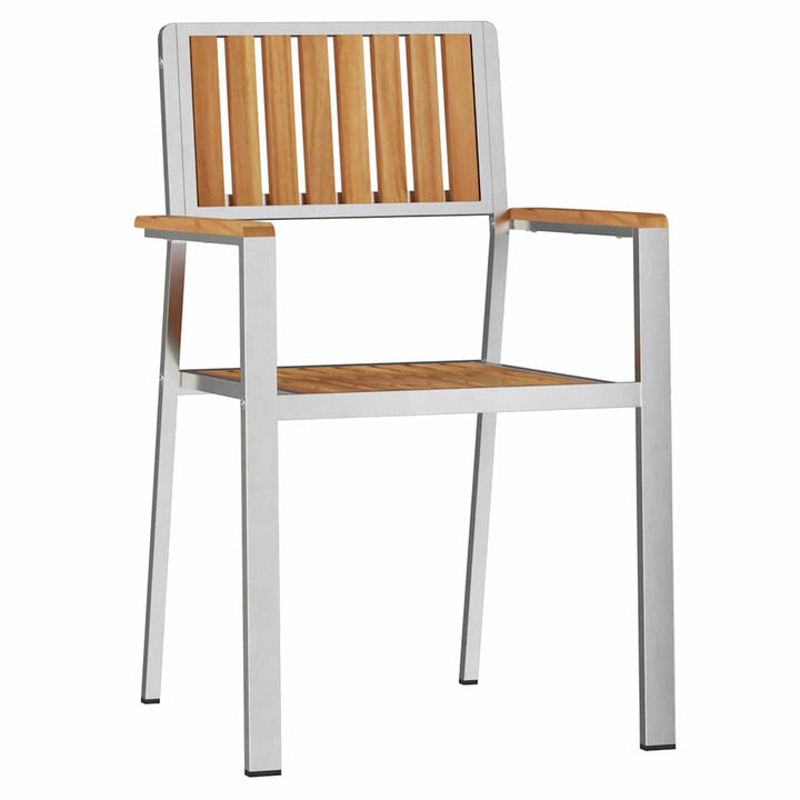 Have Stol 2 pcs Brun 56 x 54.5 x 87cm Massivt teaktræ
