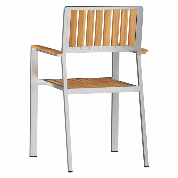 Have Stol 2 pcs Brun 56 x 54.5 x 87cm Massivt teaktræ