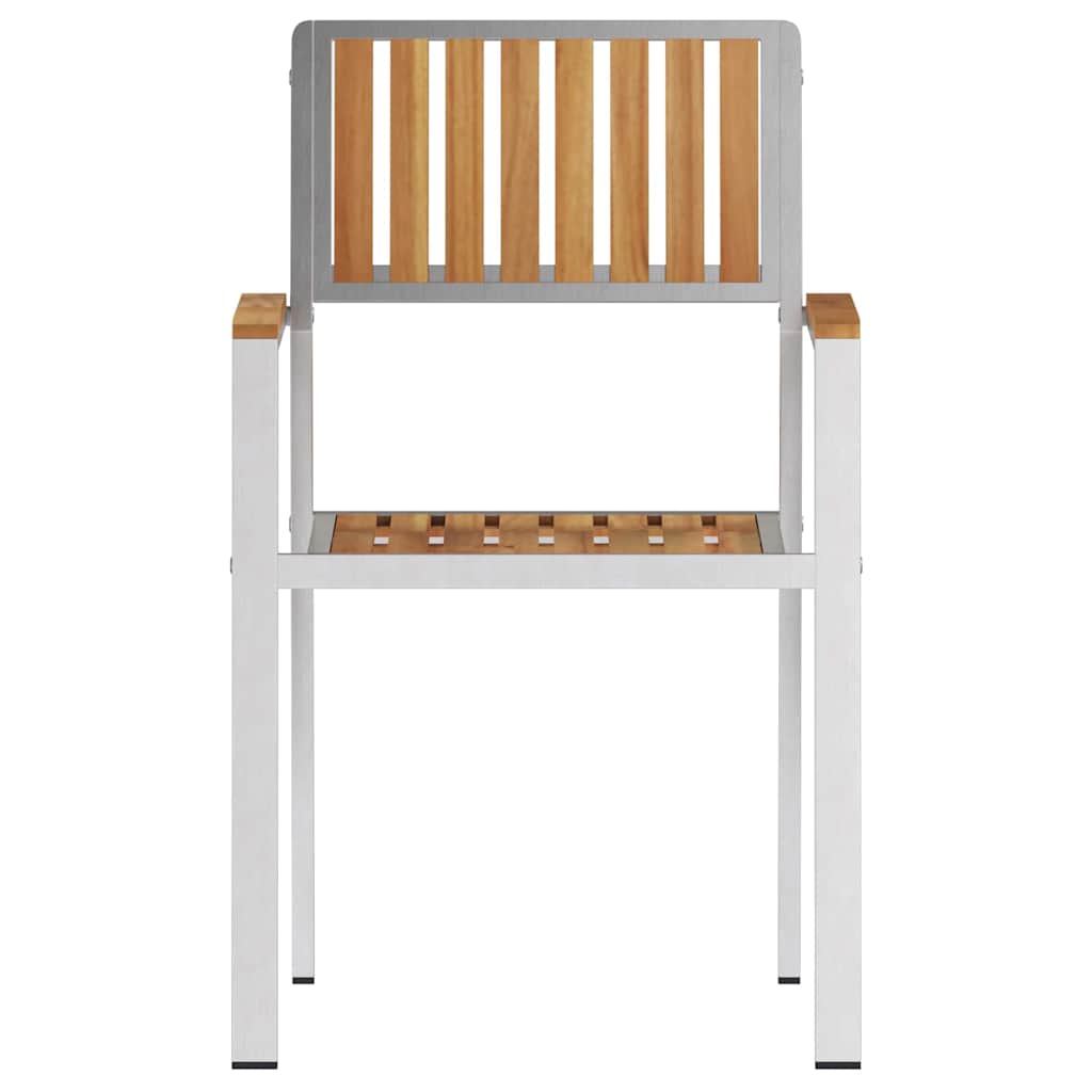 Have Stol 2 pcs Brun 56 x 54.5 x 87cm Massivt teaktræ