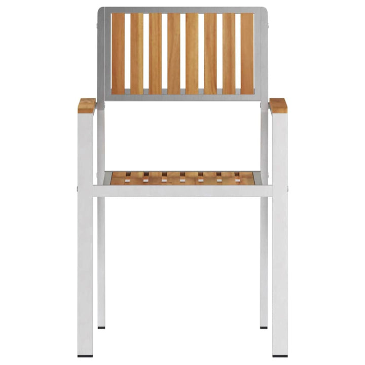 Have Stol 2 pcs Brun 56 x 54.5 x 87cm Massivt teaktræ