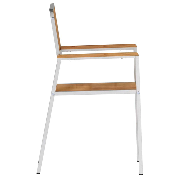 Have Stol 2 pcs Brun 56 x 54.5 x 87cm Massivt teaktræ
