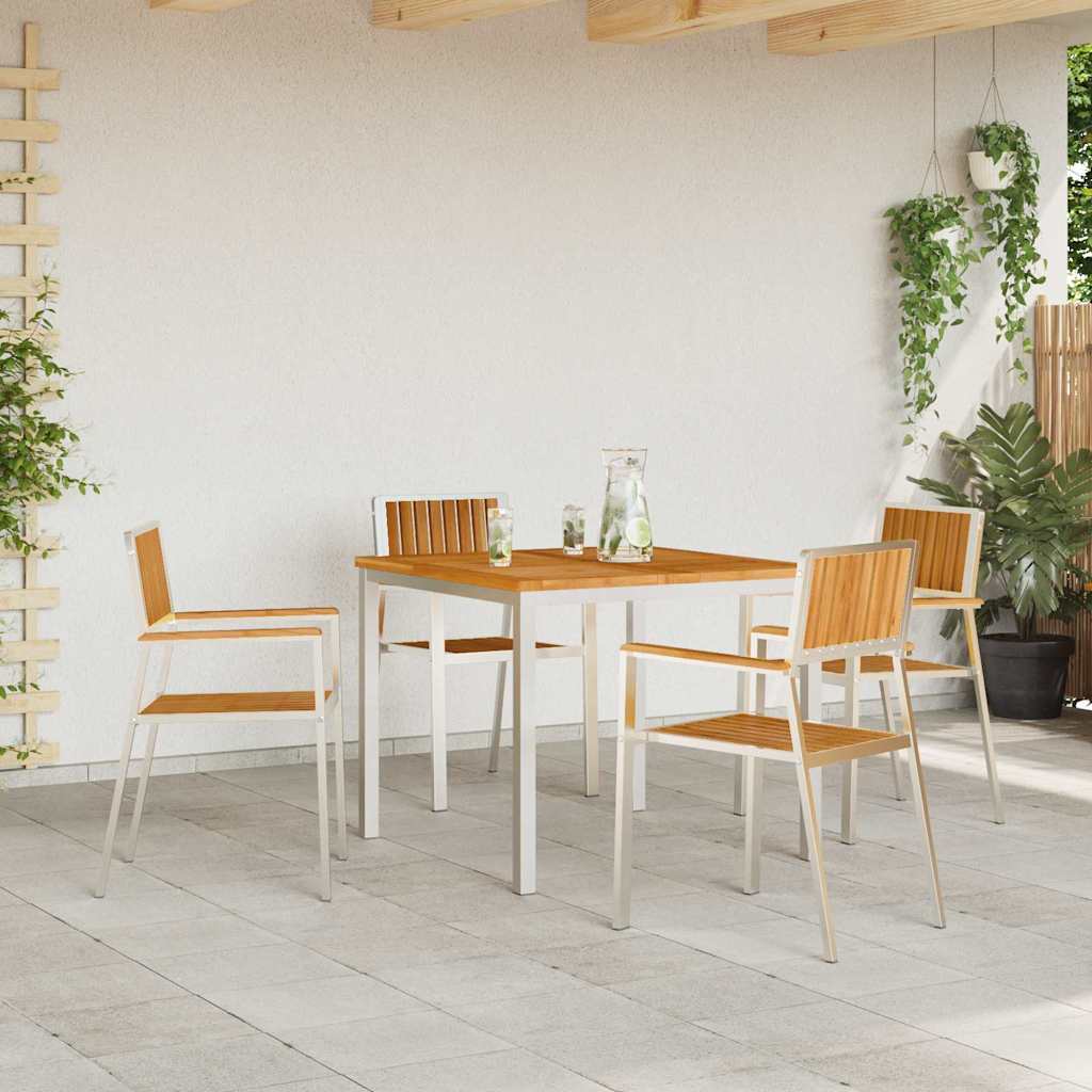 Have Stol 4 pcs Brun 56 x 54.5 x 87cm Massivt teaktræ