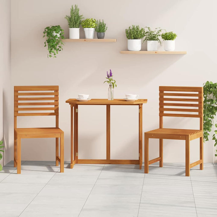 Have Stol 2 pcs Brun 50 x 50 x 91cm Massivt akacietræ