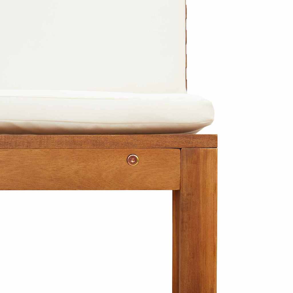 Armløs havestol 2 pcs Brun 50 x 50 x 91cm Massivt akacietræ