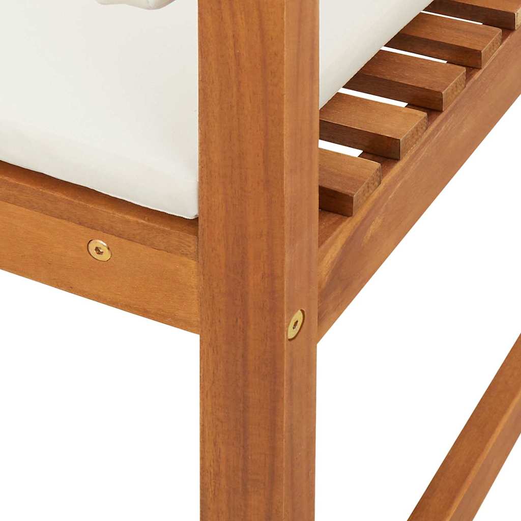 Armløs havestol 2 pcs Brun 50 x 50 x 91cm Massivt akacietræ