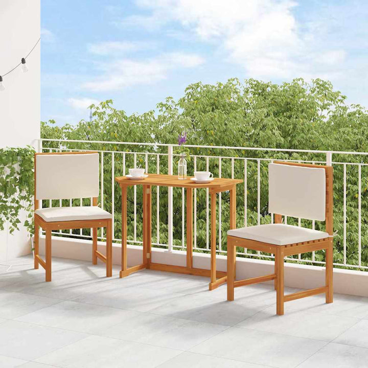 Armløs havestol 2 pcs Brun 50 x 50 x 91cm Massivt akacietræ