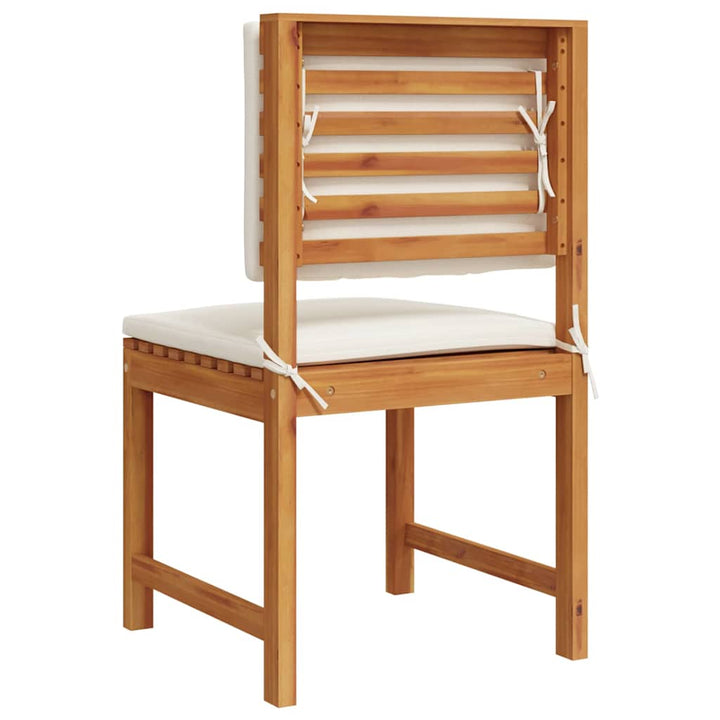 Armløs havestol 2 pcs Brun 50 x 50 x 91cm Massivt akacietræ
