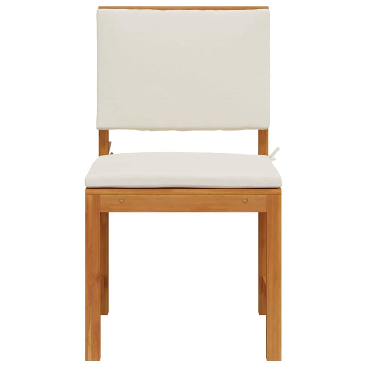 Armløs havestol 2 pcs Brun 50 x 50 x 91cm Massivt akacietræ