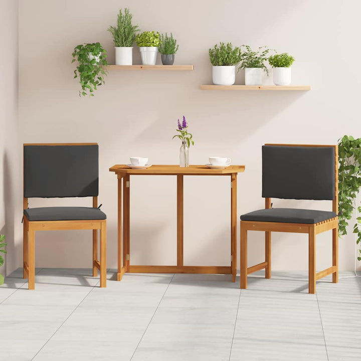 Have Stol 2 pcs Brun 50 x 50 x 91cm Massivt akacietræ