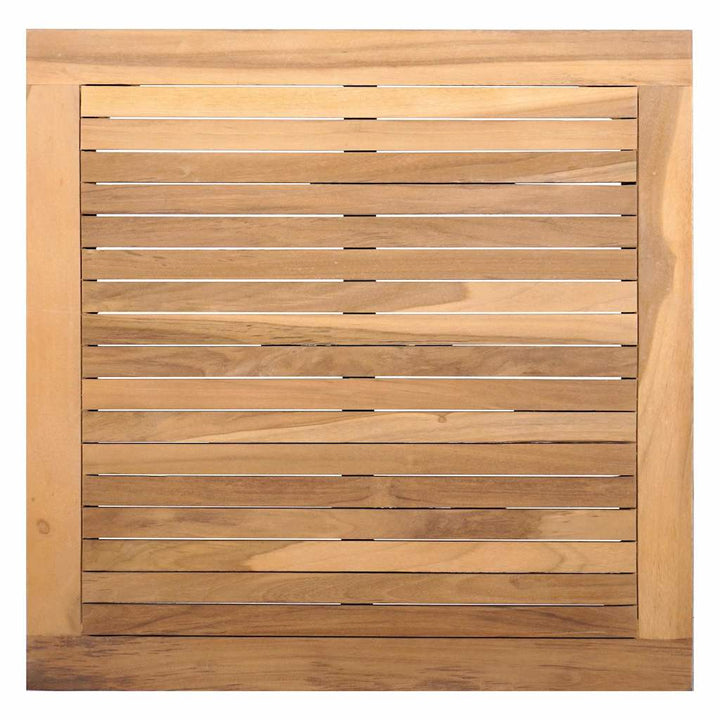 Havebænk 2 pcs Brun Massivt teaktræ