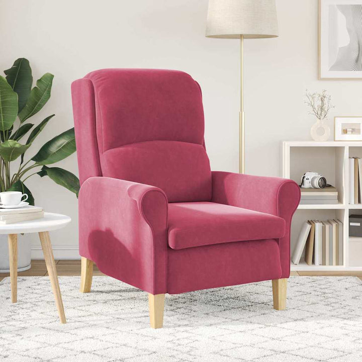 lænestol Vinrød 76 x 94 x 102 cm Fløjl