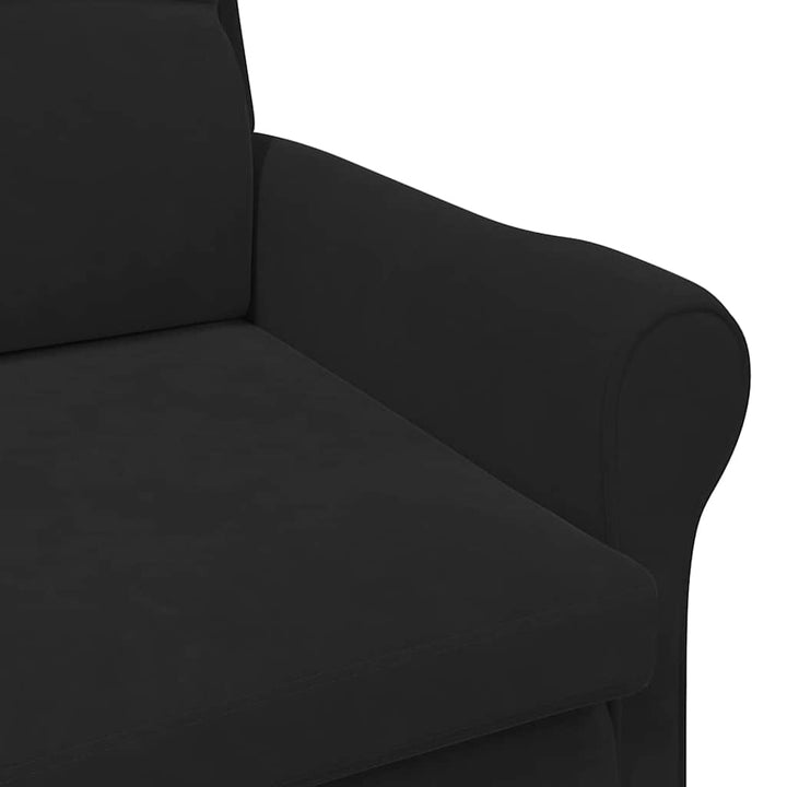 lænestol Sort 76 x 94 x 102 cm Fløjl