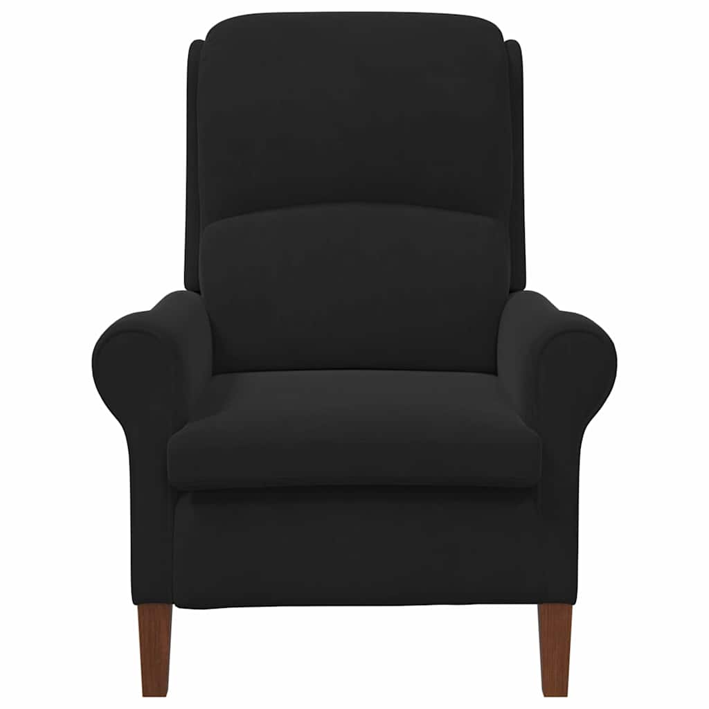 lænestol Sort 76 x 94 x 102 cm Fløjl
