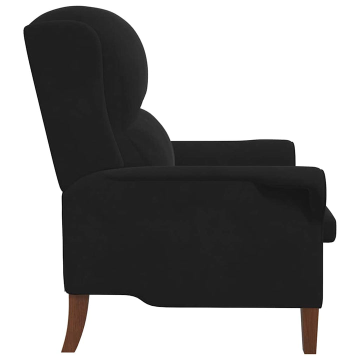 lænestol Sort 76 x 94 x 102 cm Fløjl