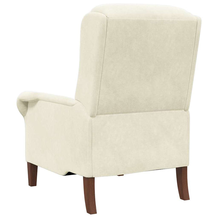 lænestol Creme 76 x 94 x 102 cm Fløjl