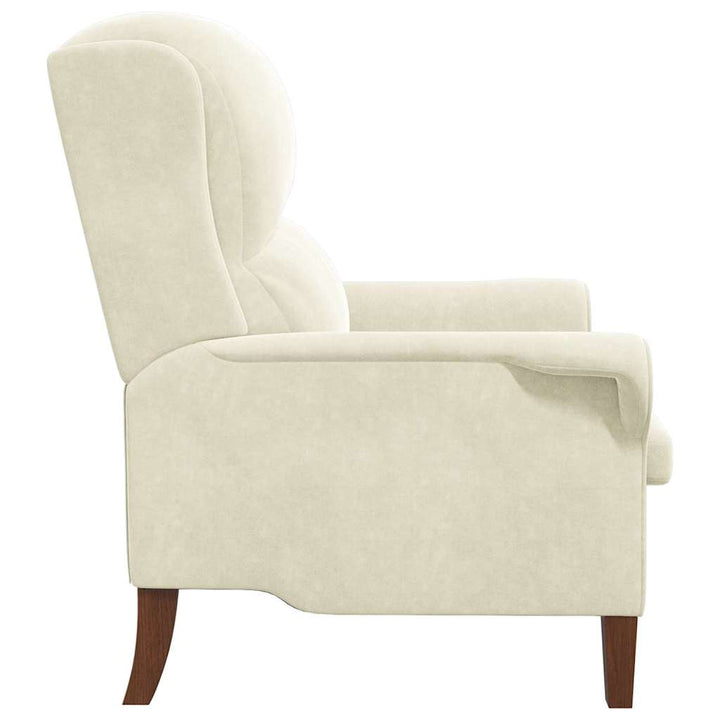 lænestol Creme 76 x 94 x 102 cm Fløjl
