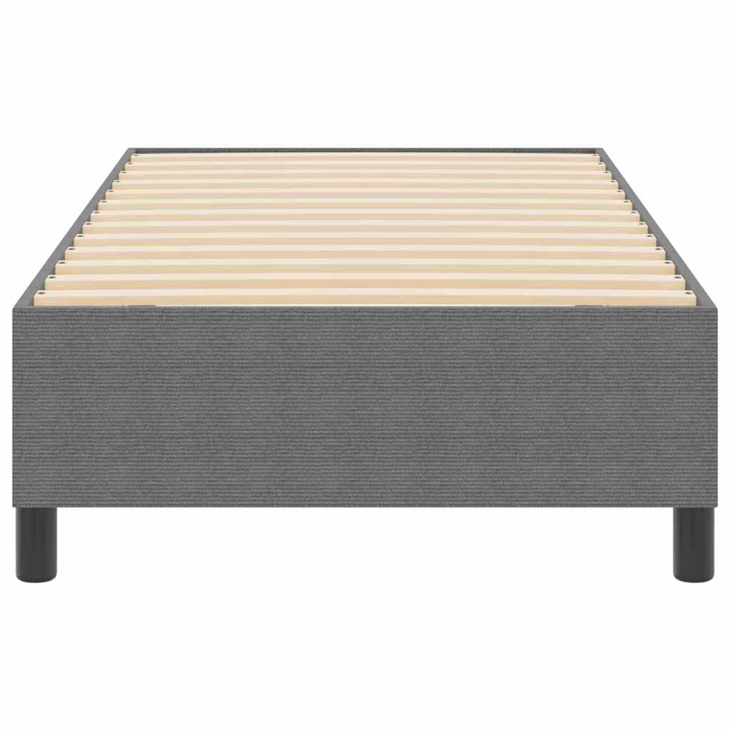 Box spring seng Lysegrå 80 x 200 cm Corduroy stof