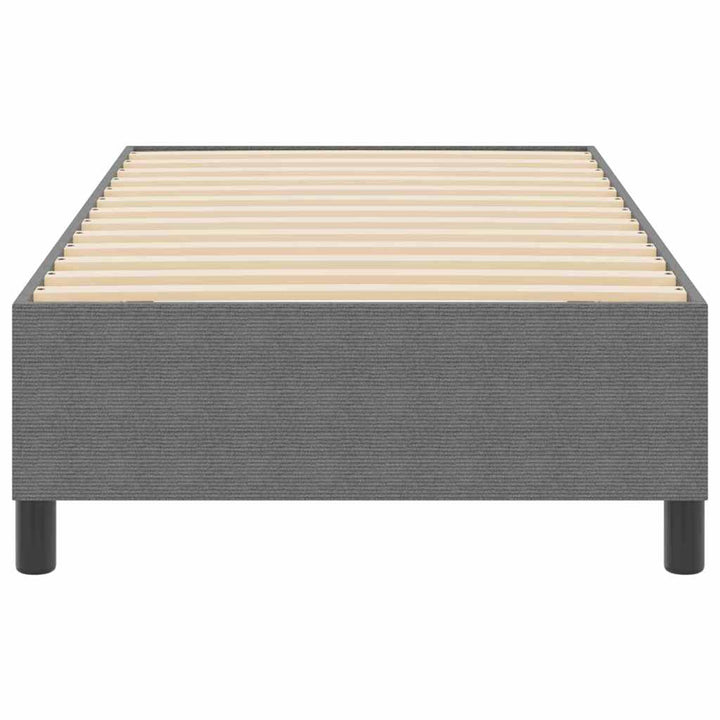 Box spring seng Lysegrå 80 x 200 cm Corduroy stof