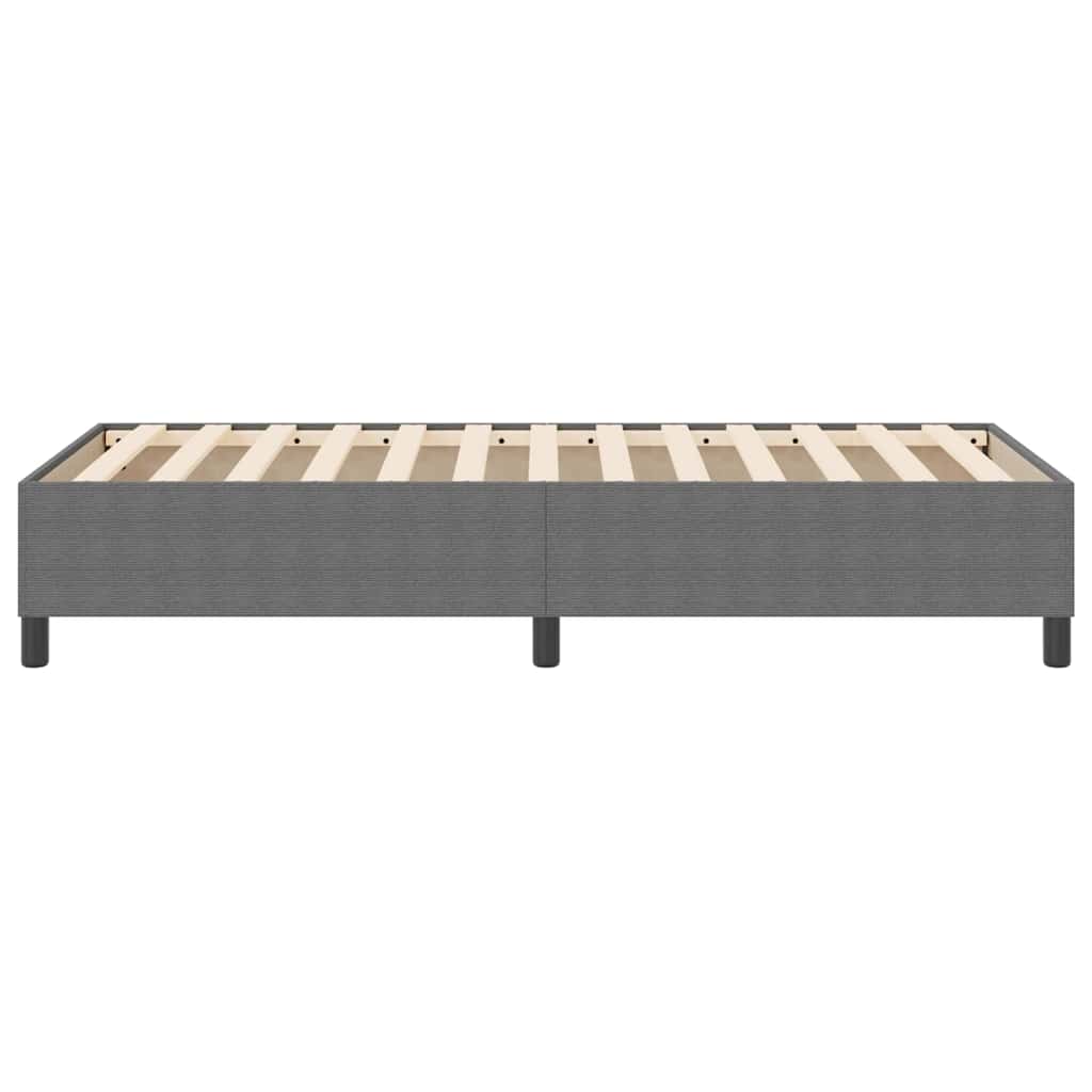 Box spring seng Lysegrå 80 x 200 cm Corduroy stof