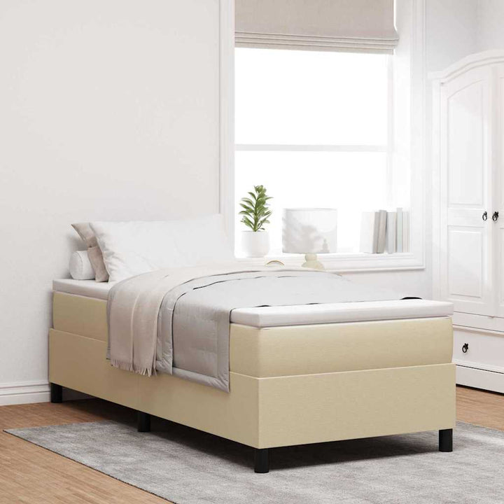 Box spring seng Grågrøn 80 x 200 cm Corduroy stof