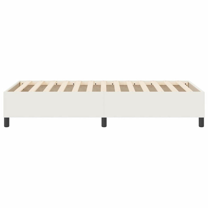 Box spring seng Creme 90 x 200 cm Corduroy stof