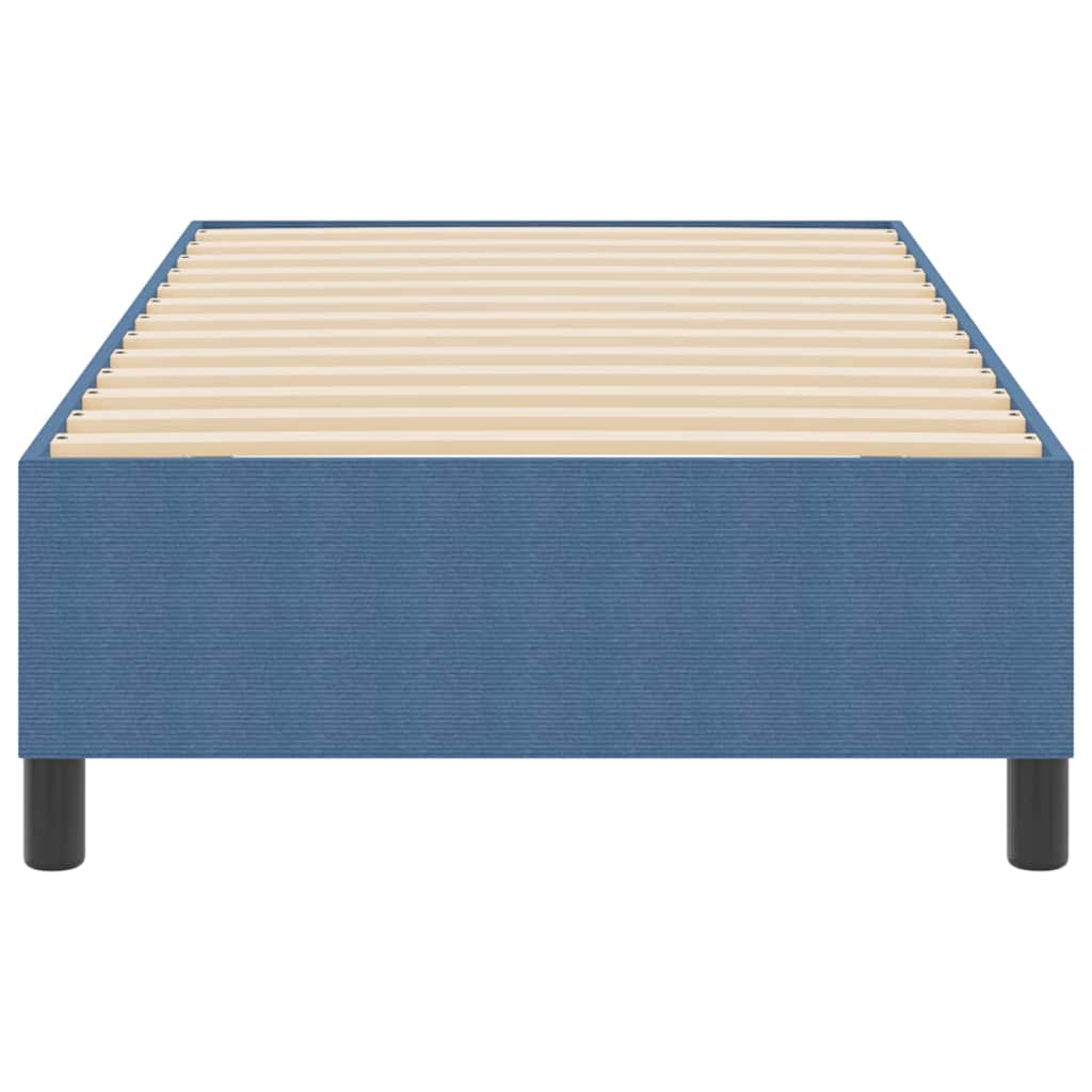 Box spring seng Blå 90 x 200 cm Corduroy stof