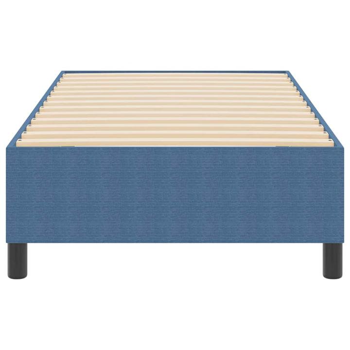 Box spring seng Blå 90 x 200 cm Corduroy stof