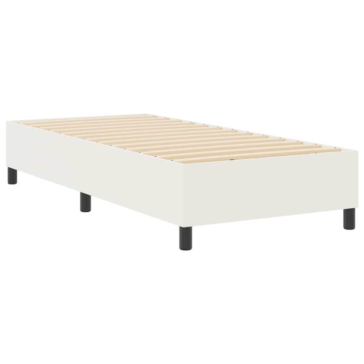 Box spring seng Creme 100 x 200 cm Corduroy stof
