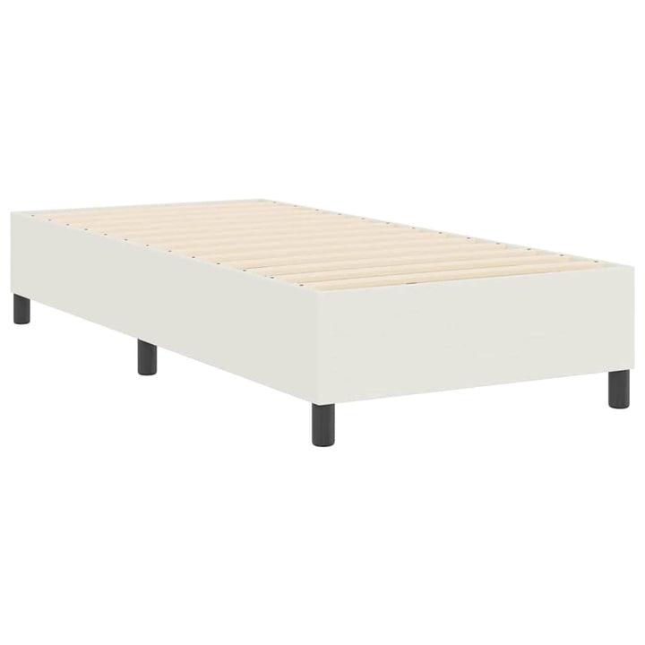 Box spring seng Creme 100 x 200 cm Corduroy stof