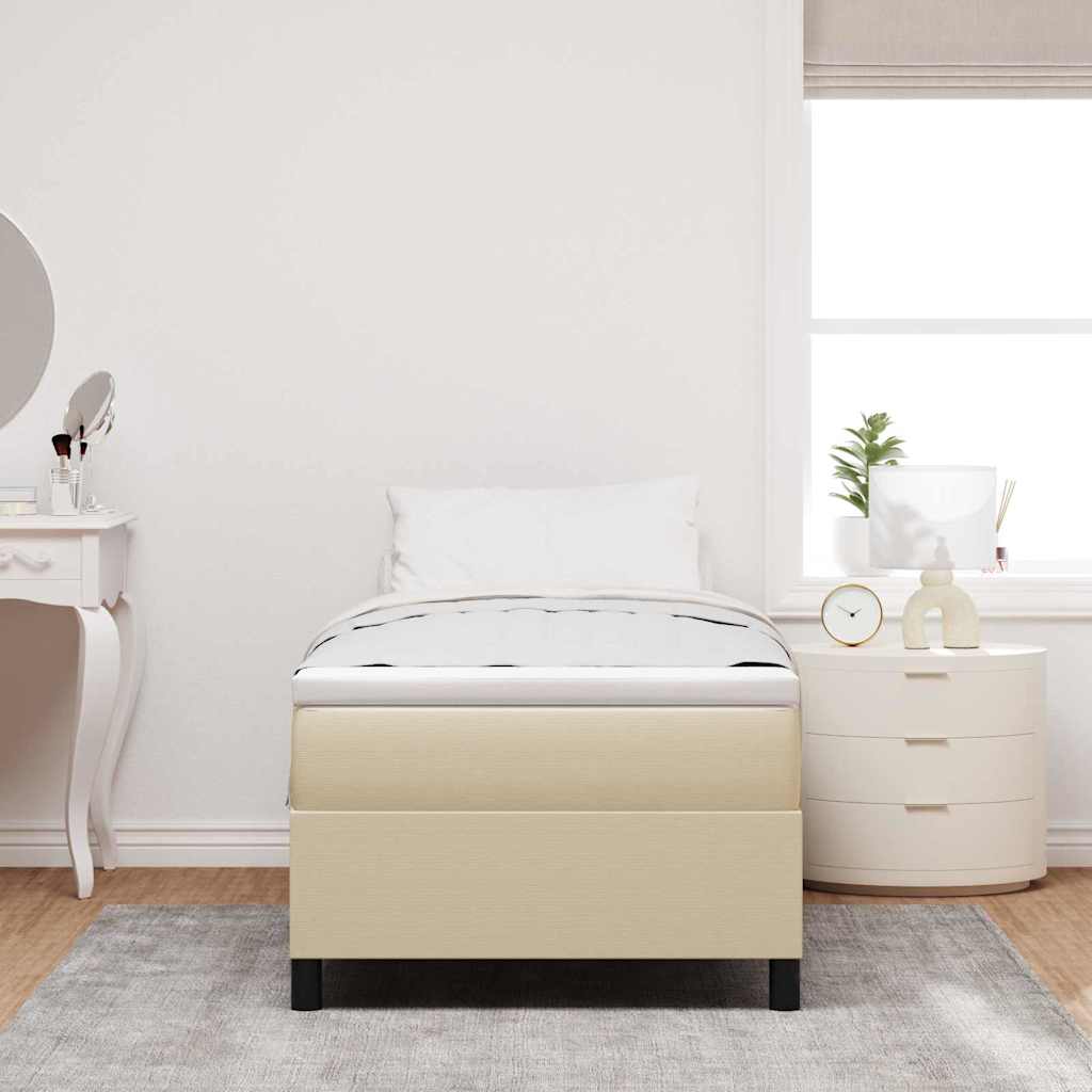 Box spring seng Grågrøn 100 x 200 cm Corduroy stof