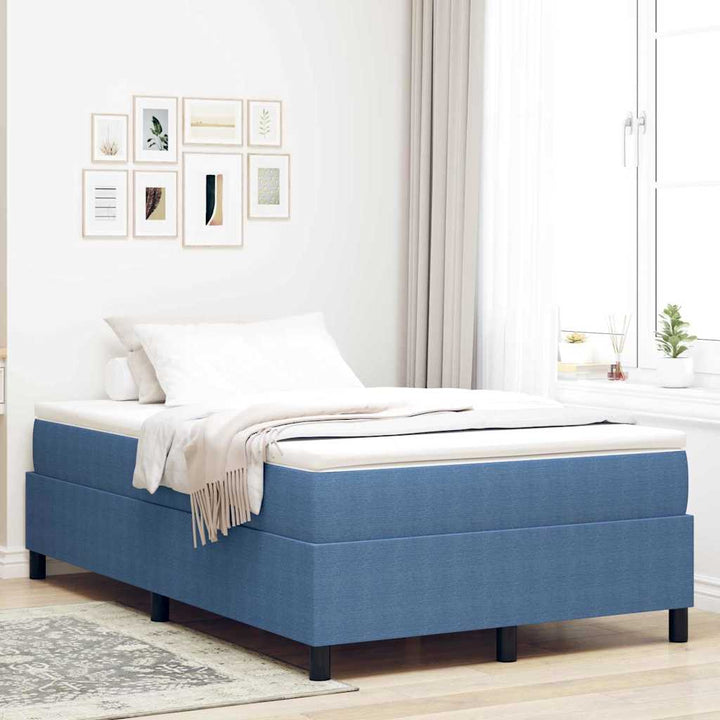 Box spring seng Blå 120 x 190 cm Corduroy stof