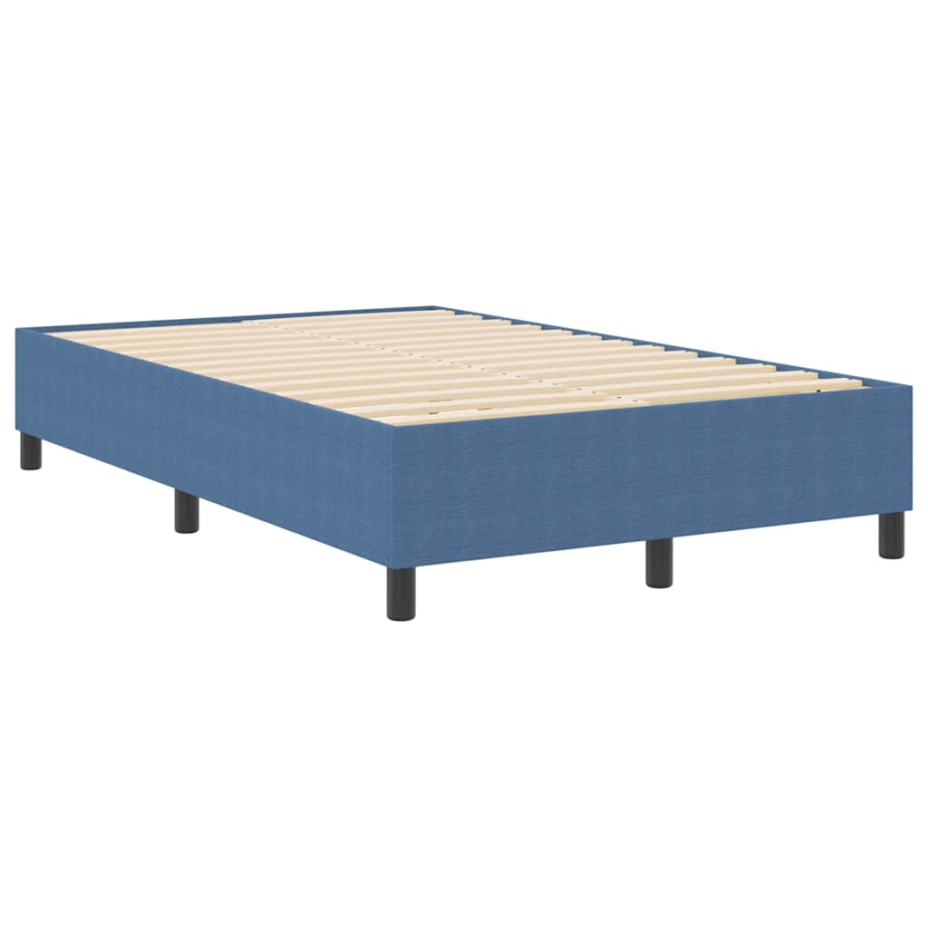Box spring seng Blå 120 x 190 cm Corduroy stof